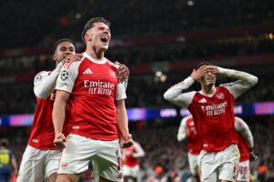 Gyökeres celebrando un gol - Arsenal FC